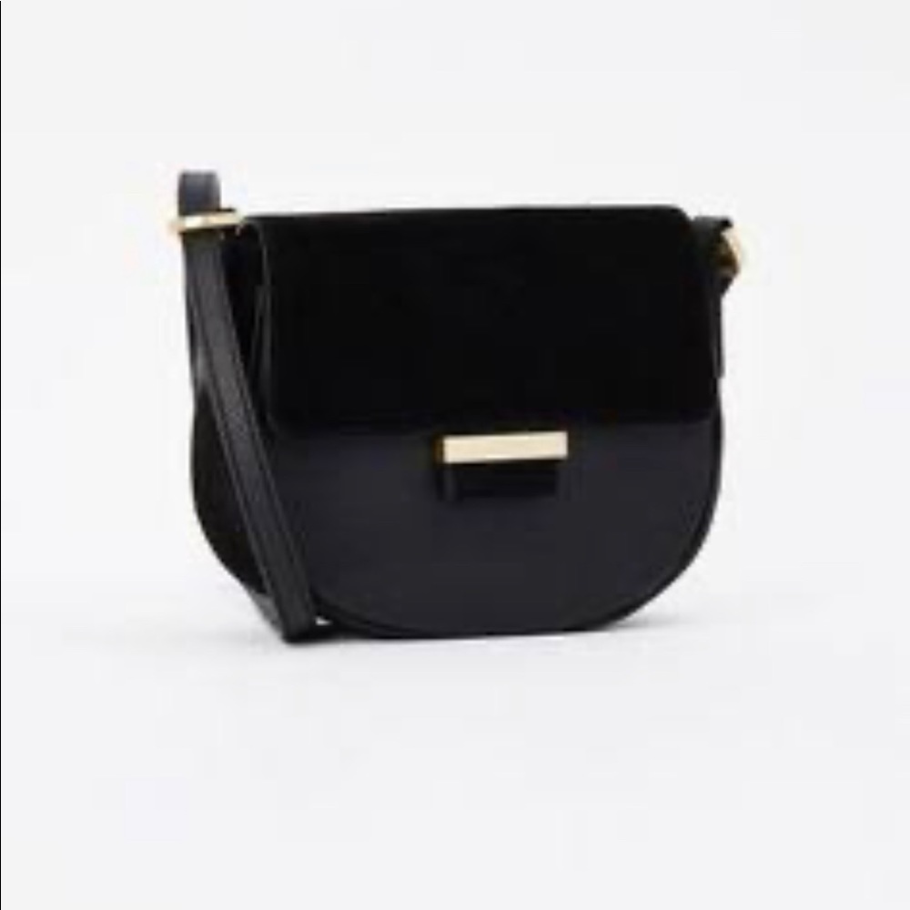 Mini crossbody black purse